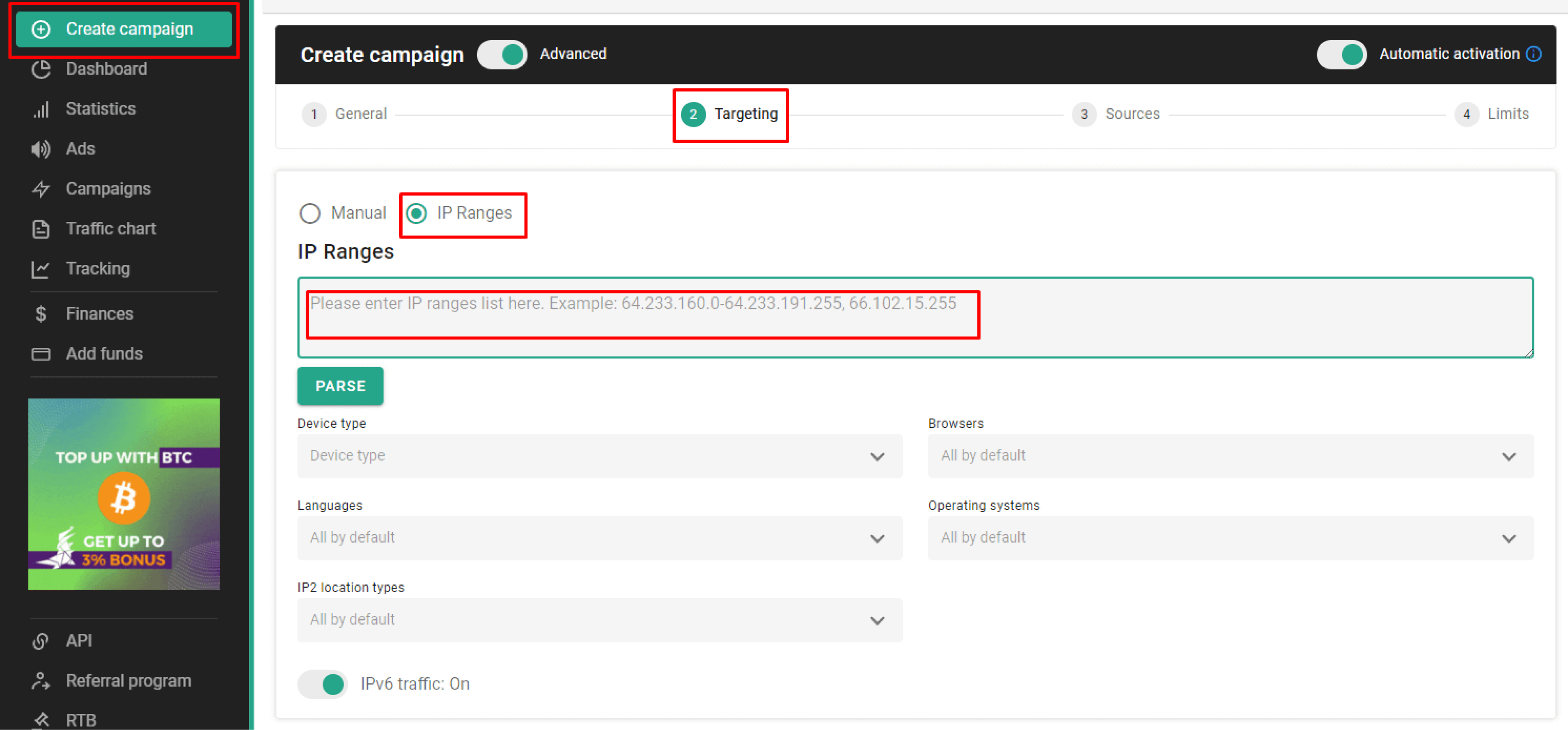 IP ranges