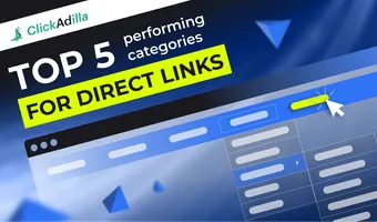 TOP 5 performing categories for Direct Links